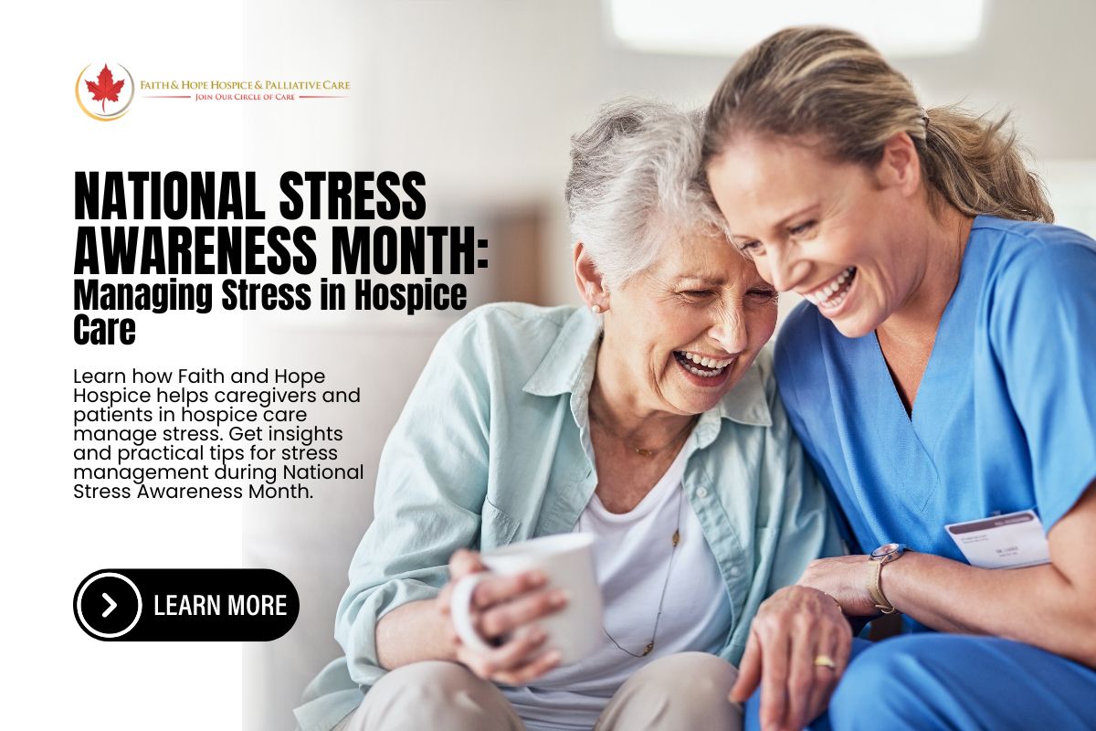 caregiver-and-elderly-laughing-blog-title-Honoring-Hospice-Volunteers-National-Volunteer-Week-at-Faith-and-Hope-Hospice